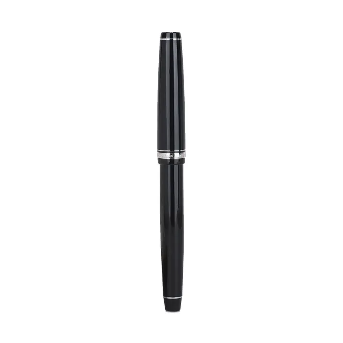 Pilot 2120 Falcon Black with Rhodium-Plated Trims, Soft Fountain Pen-Medium
