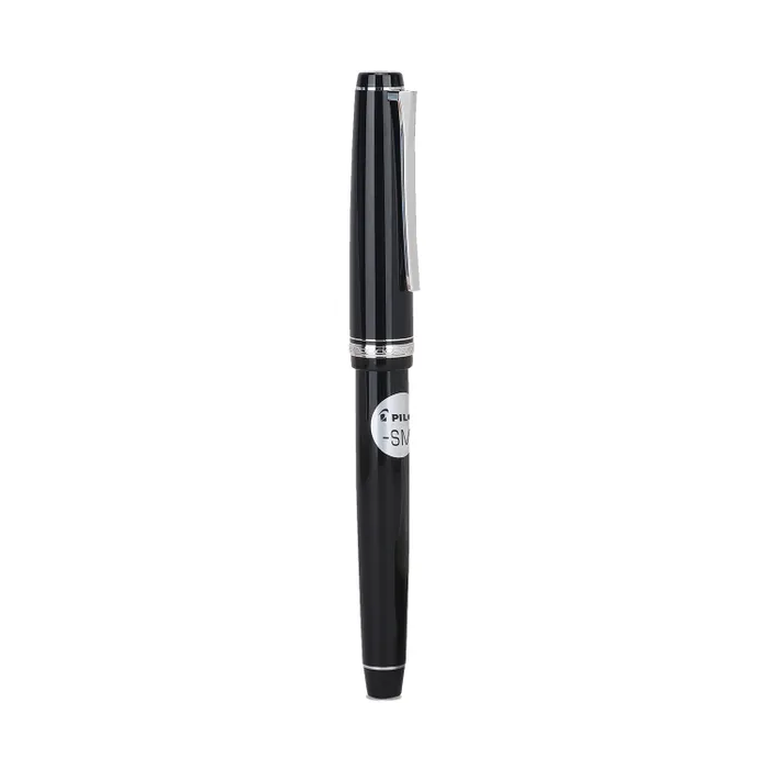 Pilot 2120 Falcon Black with Rhodium-Plated Trims, Soft Fountain Pen-Medium