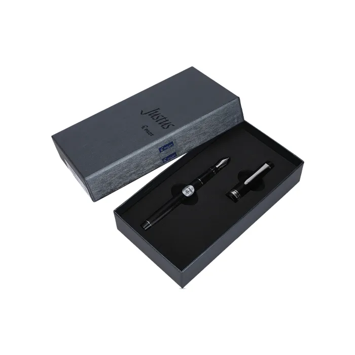 Pilot 2294 Justus 95 Net Black with Silver Trims Fountain Pen-Medium
