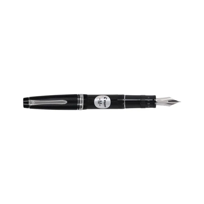 Pilot 2294 Justus 95 Net Black with Silver Trims Fountain Pen-Medium