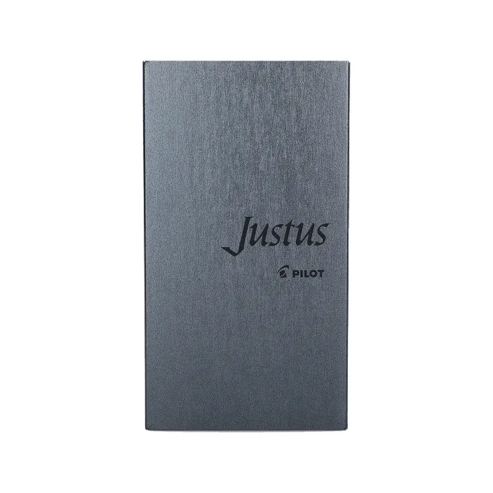 Pilot 2297 Justus 95 Black Stripe Fountain Pen with Silver Trim Fountain Pen-Medium