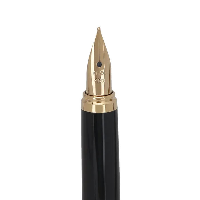 Pilot 2101 Cavalier Black & Grey Fountain Pen-Medium