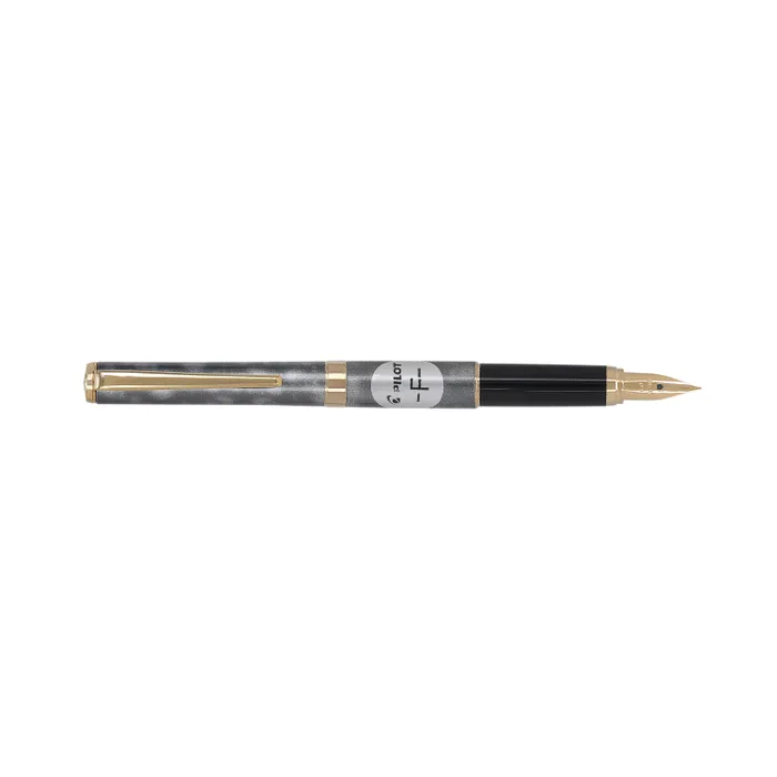 Pilot 2100 Cavalier Black & Grey Fountain Pen-Fine