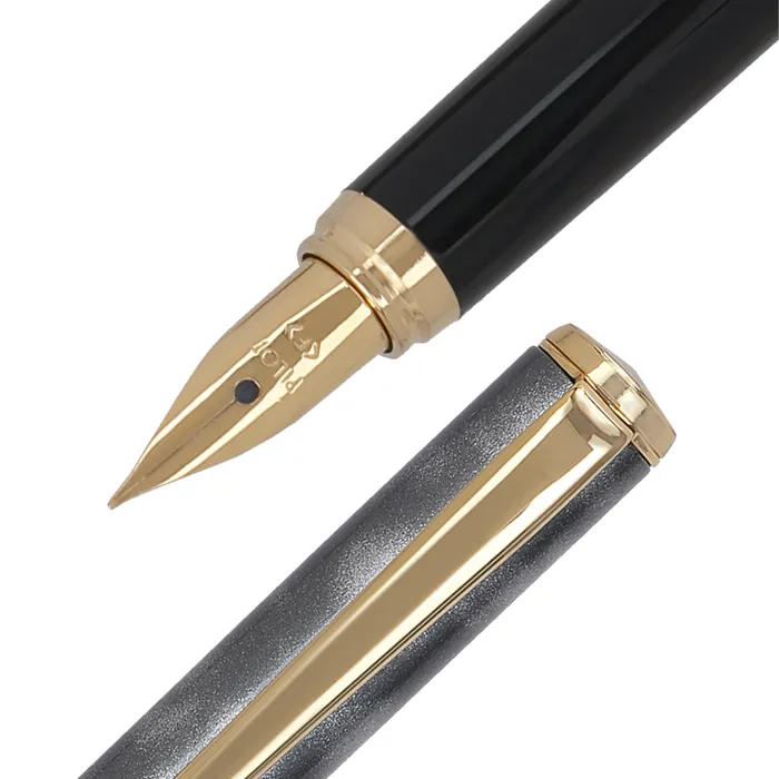 Pilot 2100 Cavalier Black & Grey Fountain Pen-Fine