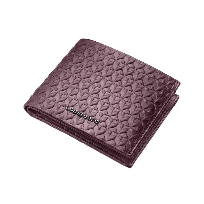 Lapis Bard Enigma Bi-Fold Wallet - Bordeaux