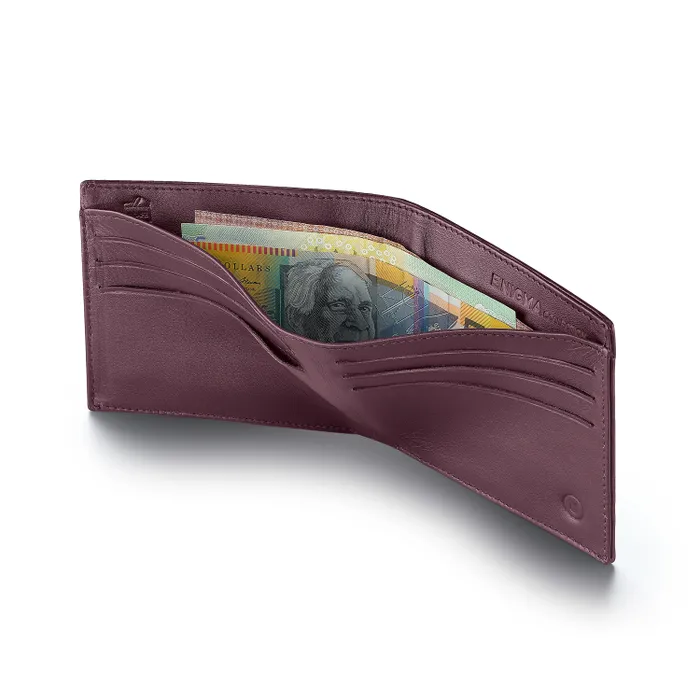 Lapis Bard Enigma Bi-Fold Wallet - Bordeaux