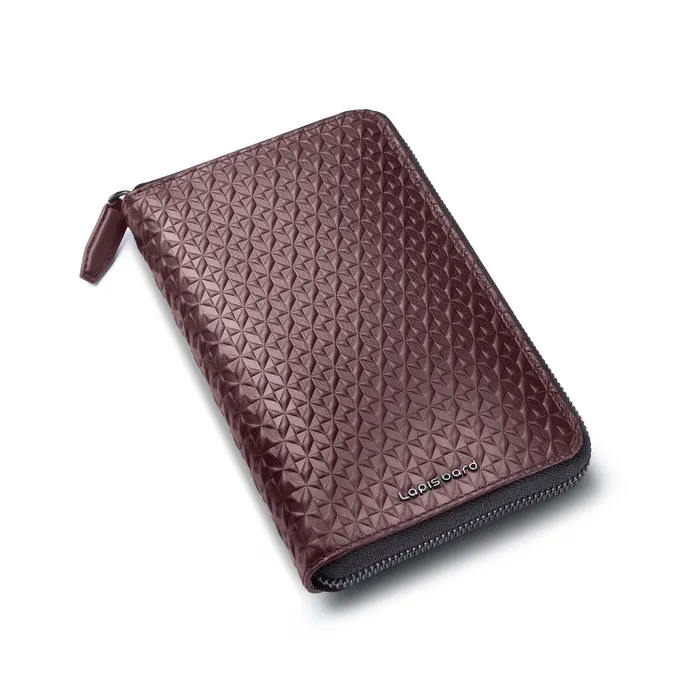 Lapis Bard Enigma Passport Wallet - Bordeaux