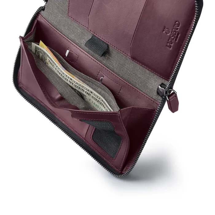 Lapis Bard Enigma Passport Wallet - Bordeaux