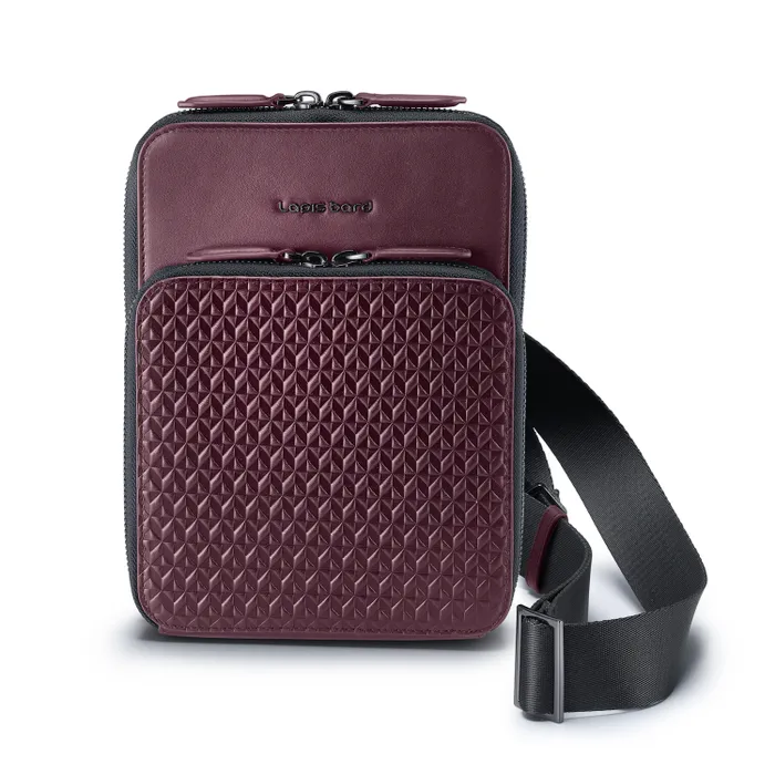 Lapis Bard Enigma Crossbody Travel Bag - Bordeaux