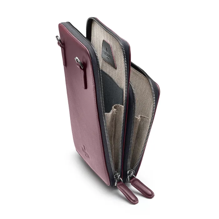 Lapis Bard Enigma Crossbody Travel Bag - Bordeaux