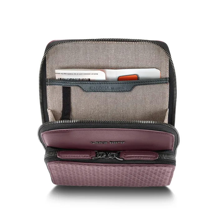Lapis Bard Enigma Crossbody Travel Bag - Bordeaux