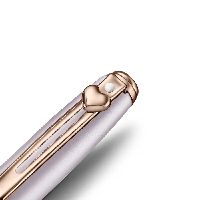 Sheaffer Emily in Paris Prelude Mini 9810 Pastel Pink Ballpoint Pen with Swarovski Crystal and Small Hardbound Notebook Gift Set