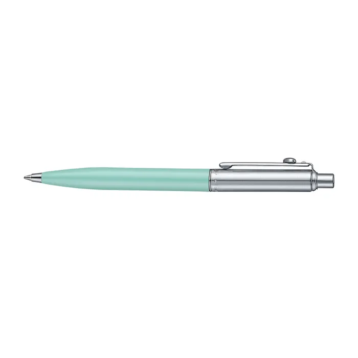 Sheaffer Sentinel Emily in Paris E321 Green Matte Finish Ballpoint Pen with Chrome-Plated Trims and Heart-Shaped Clip Emblem