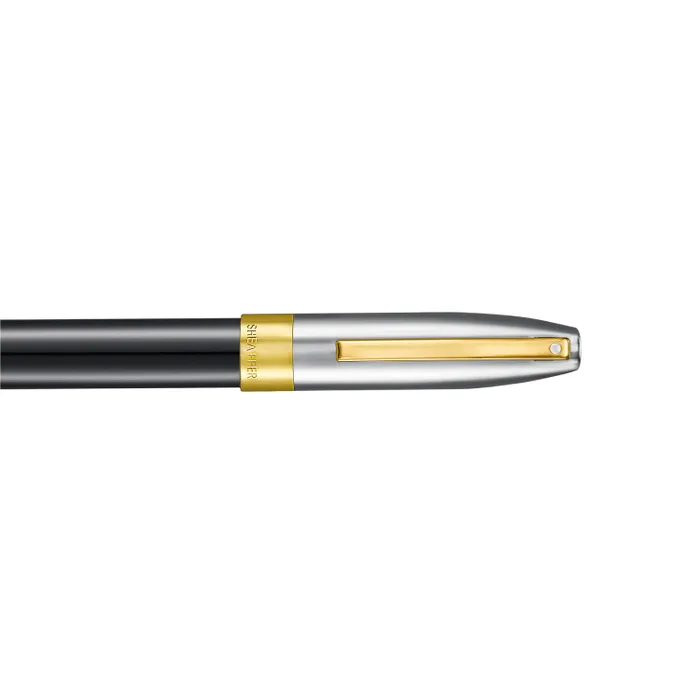 Sheaffer Legacy 9065 Glossy Black and Chrome Bi-color Rollerball Pen with 14K PVD Gold-Plated, Stainless Steel Trims