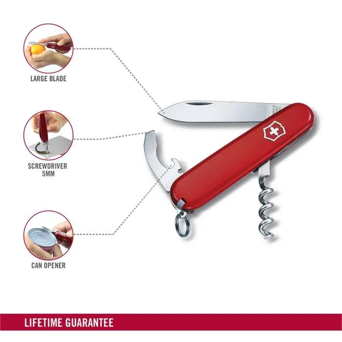 Victorinox Waiter Swiss Army Knife 84mm-Red