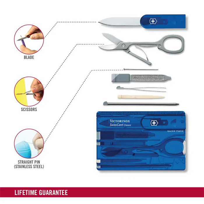 Victorinox Waiter Swiss Army Knife Classic Blue-Translucent