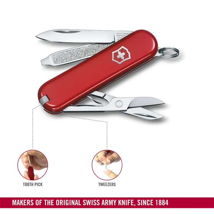 Victorinox Waiter Swiss Army Knife Classic SD 58mm Style Icon-Black