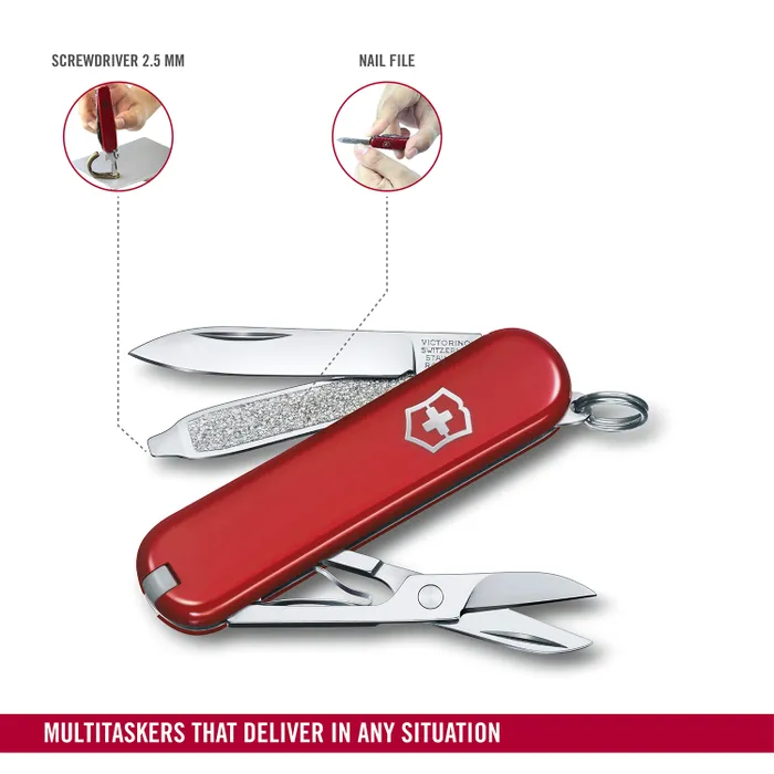 Victorinox Waiter Swiss Army Knife Classic SD 58mm Style Icon-Black