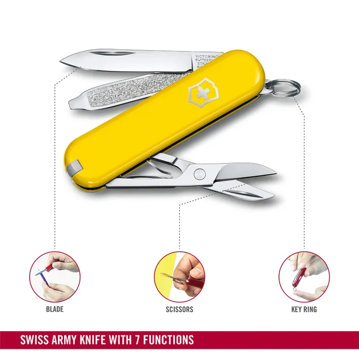Victorinox Waiter Swiss Army Knife Classic SD 58mm-Sunny Side
