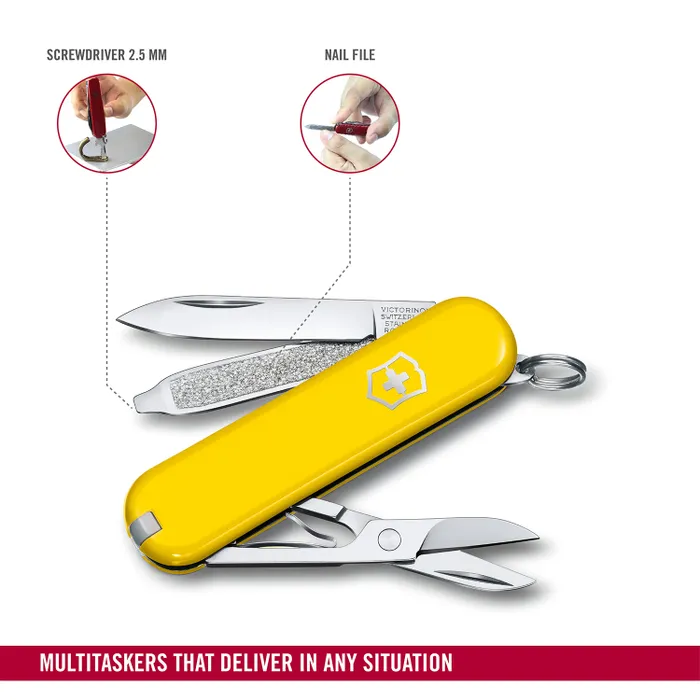 Victorinox Waiter Swiss Army Knife Classic SD 58mm-Sunny Side