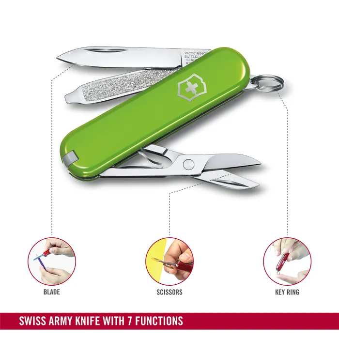Victorinox Waiter Swiss Army Knife Classic SD 58mm-Smashed Avocado