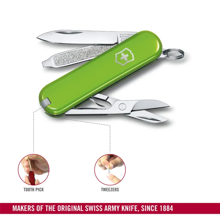 Victorinox Waiter Swiss Army Knife Classic SD 58mm-Smashed Avocado