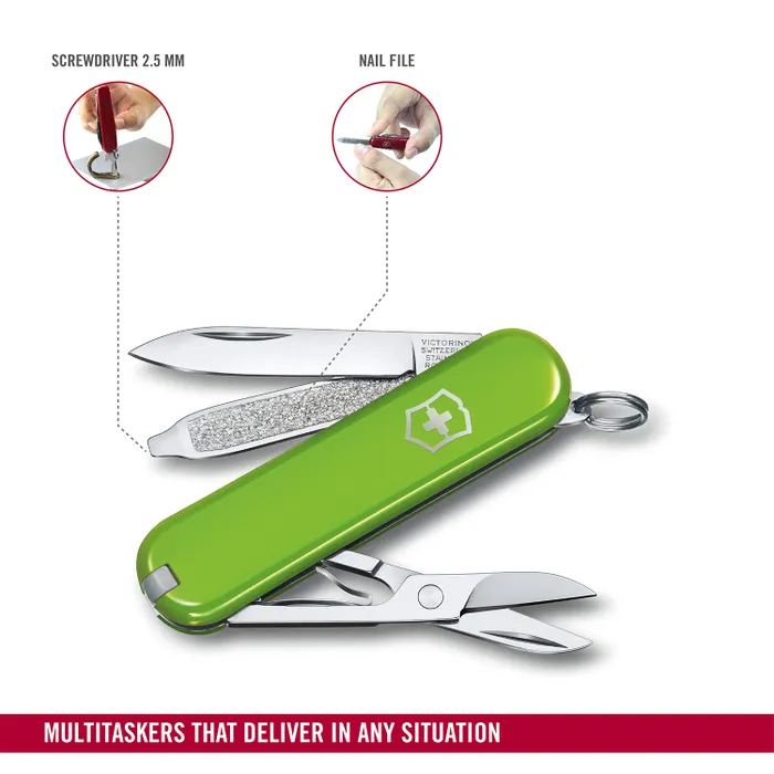 Victorinox Waiter Swiss Army Knife Classic SD 58mm-Smashed Avocado