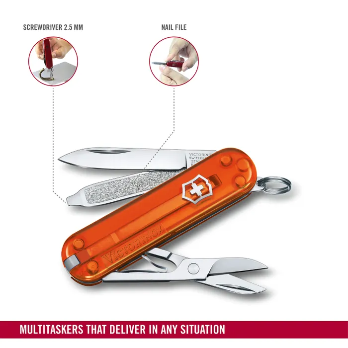 Victorinox Waiter Swiss Army Knife Classic SD 58mm-Fire Opal