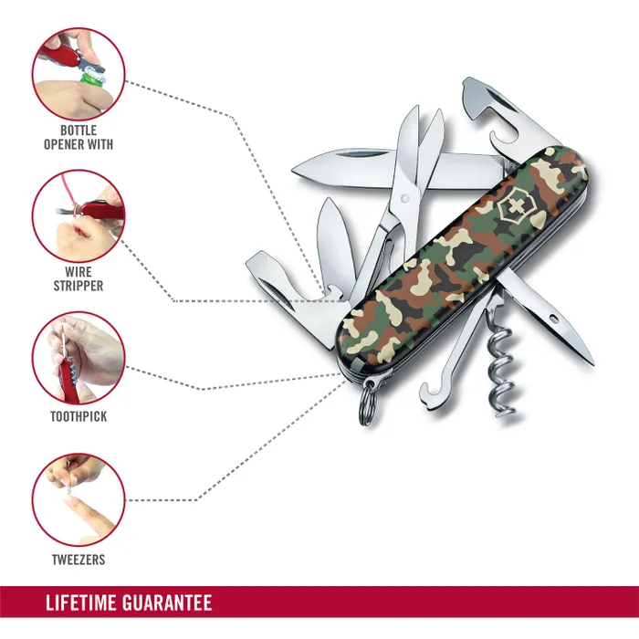 Victorinox Waiter Swiss Army Knife Climber 91mm-Camouflage