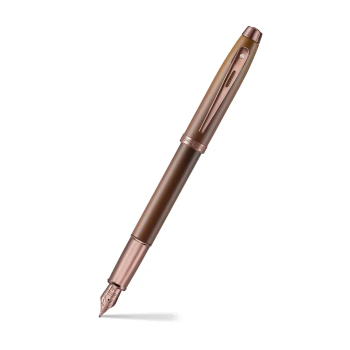 Sheaffer 100 G9374Â Coffee Edition Fountain Pen with 3 Ink Vials Gift Set (Medium)