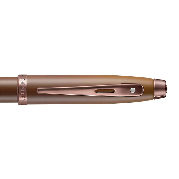 Sheaffer 100 G9374Â Coffee Edition Ballpoint Pen with Leather Single Pen Pouch Gift Set