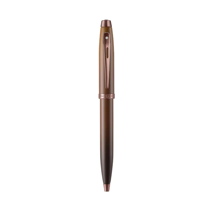 Sheaffer 100 G9374Â Coffee Edition Ballpoint Pen with Leather Single Pen Pouch Gift Set