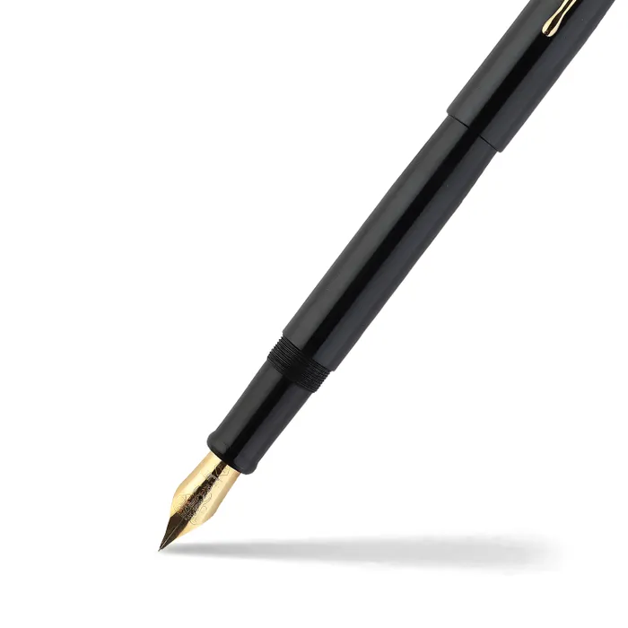 Kanwrite Mammoth Solid Black Fountain Pen With Black Trims - Medium