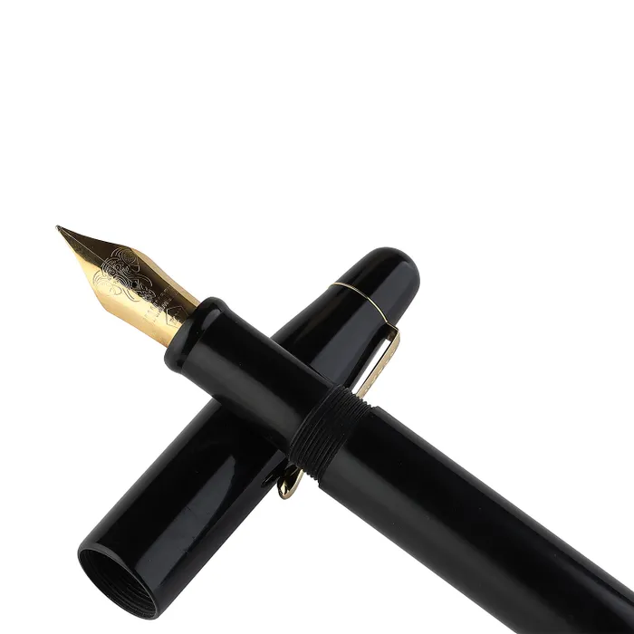 Kanwrite Mammoth Solid Black Fountain Pen With Black Trims - Medium