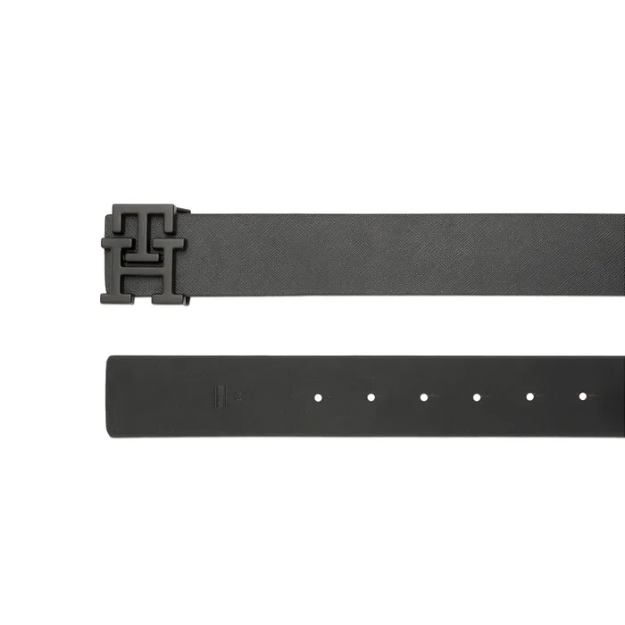 Tommy Hilfiger Black & Black Arklow Reversible Belt - Medium