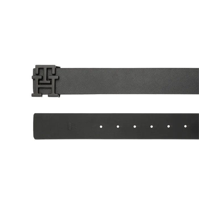 Tommy Hilfiger Black & Black Arklow Reversible Belt - Small