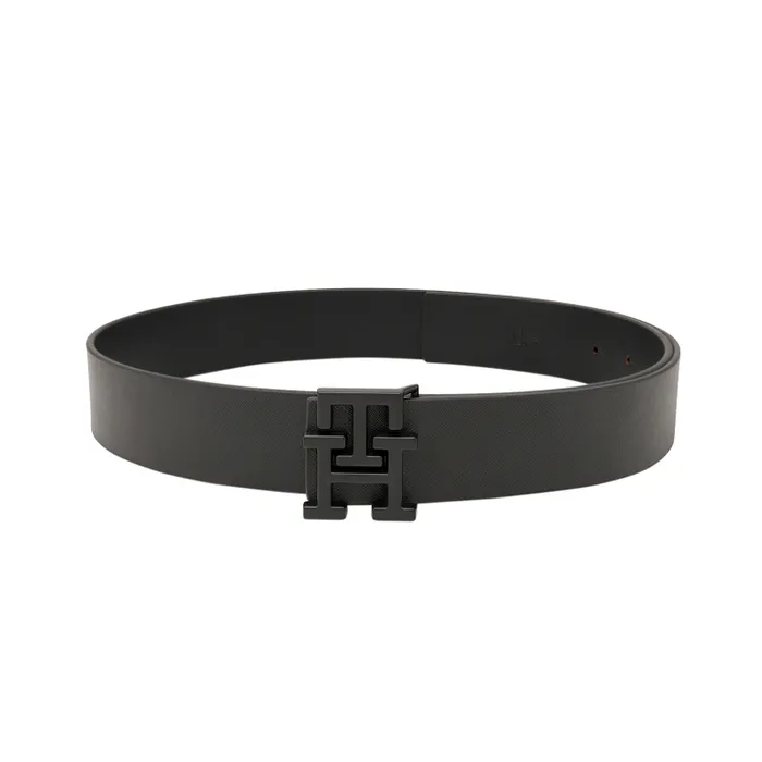 Tommy Hilfiger Black & Black Arklow Reversible Belt - Extra Large