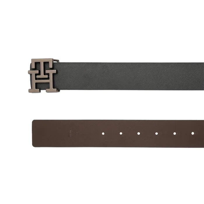 Tommy Hilfiger Black & Brown Arklow Reversible Belt - Medium