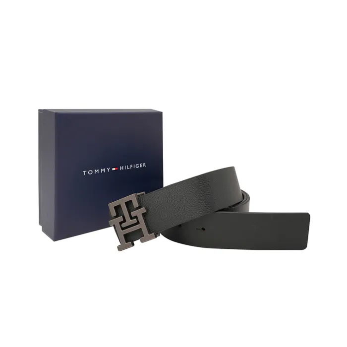 Tommy Hilfiger Black & Brown Arklow Reversible Belt - Small
