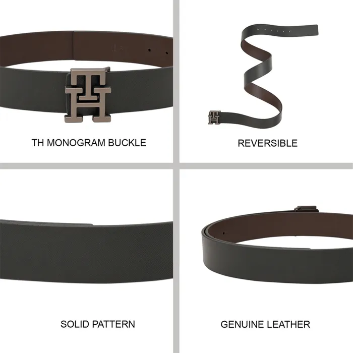 Tommy Hilfiger Black & Brown Arklow Reversible Belt - Extra Large