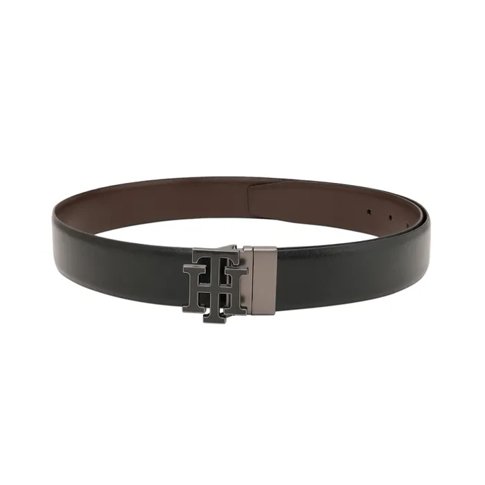 Tommy Hilfiger Black & Brown Athlone Reversible Belt - Large