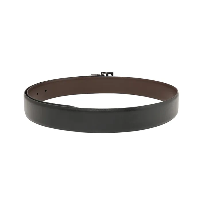 Tommy Hilfiger Black & Brown Athlone Reversible Belt - Large