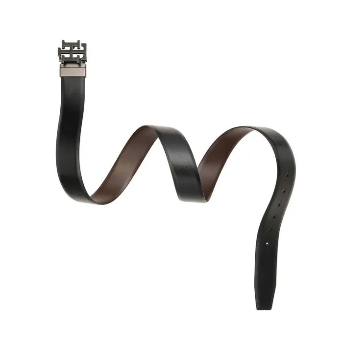 Tommy Hilfiger Black & Brown Athlone Reversible Belt - Large