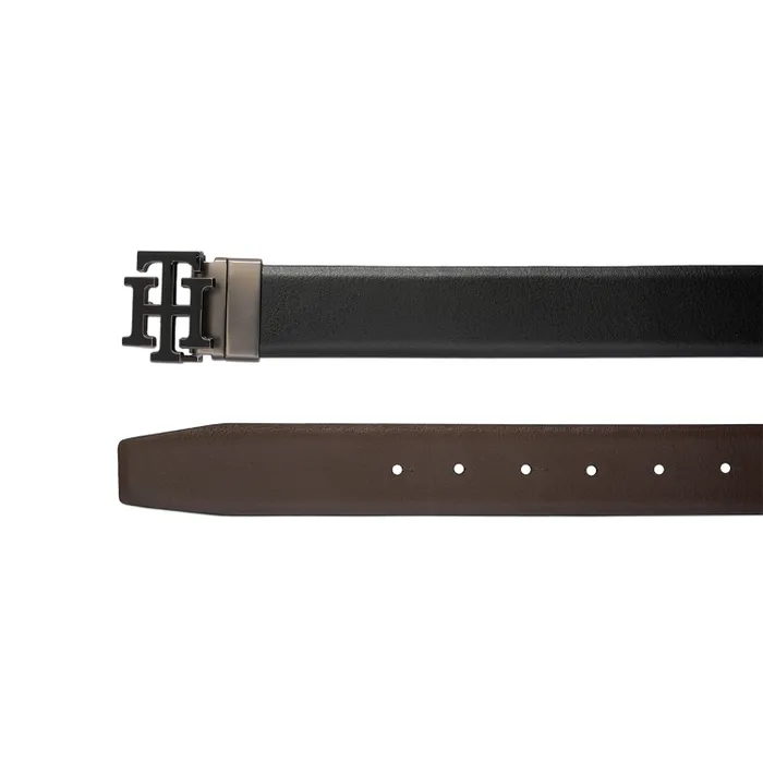 Tommy Hilfiger Black & Brown Athlone Reversible Belt - Large