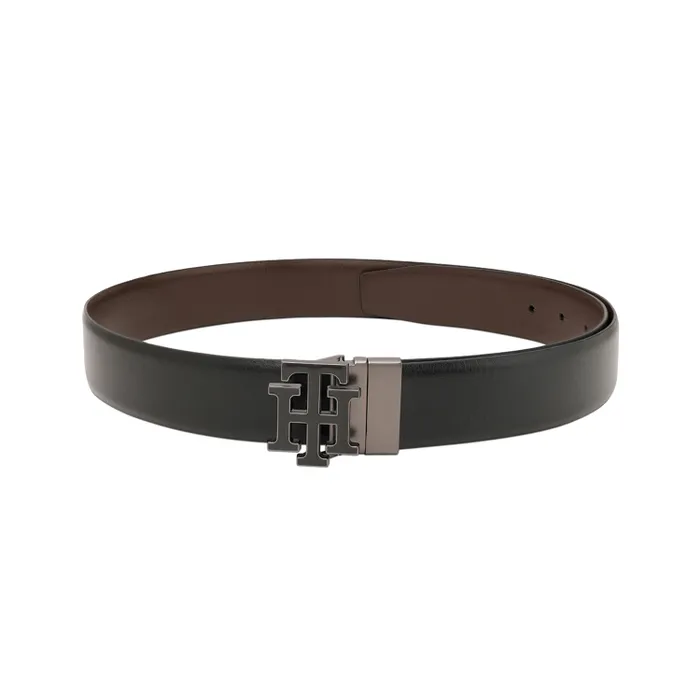 Tommy Hilfiger Black & Brown Athlone Reversible Belt - Small