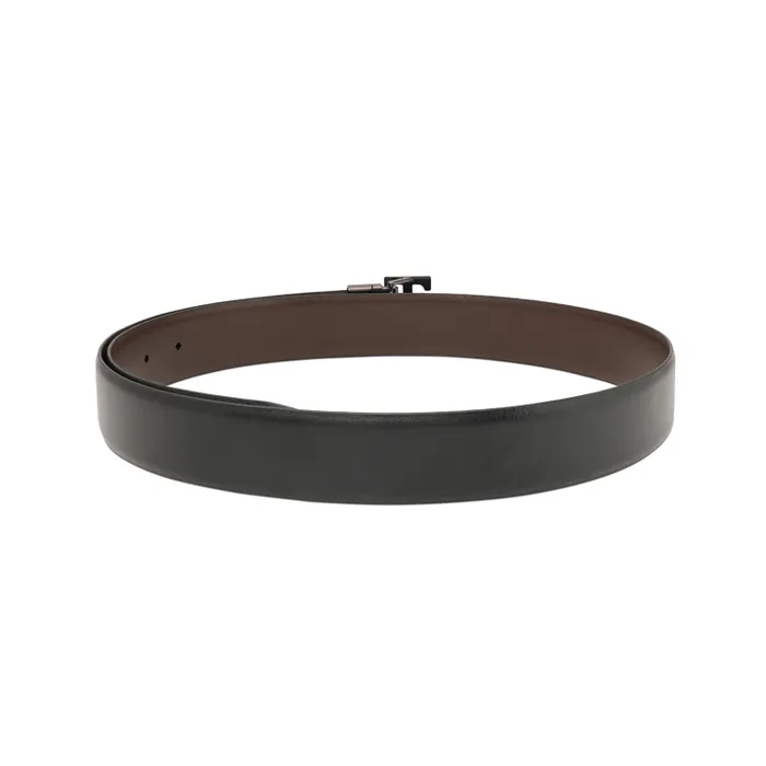 Tommy Hilfiger Black & Brown Athlone Reversible Belt - Small