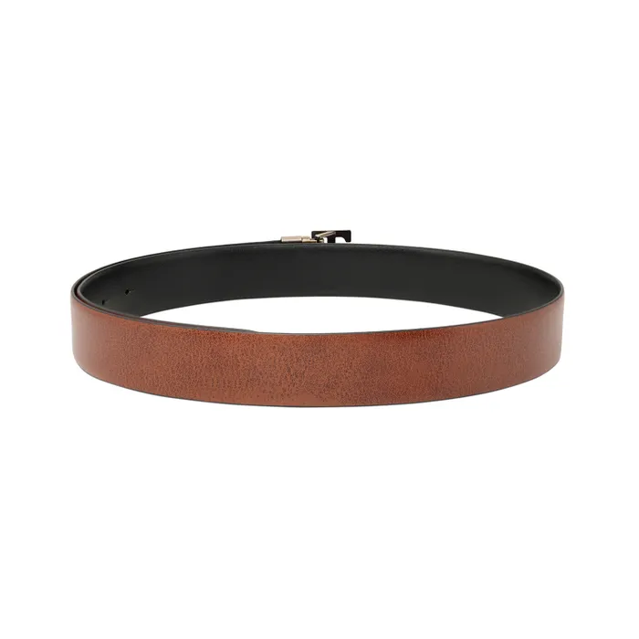 Tommy Hilfiger Tan & Black Athlone Reversible Belt - Medium