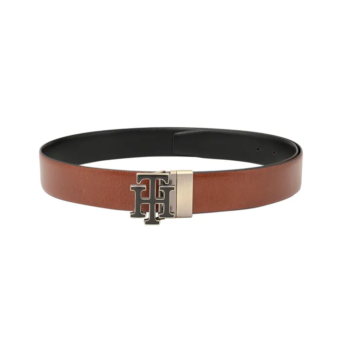 Tommy Hilfiger Tan & Black Athlone Reversible Belt - Small