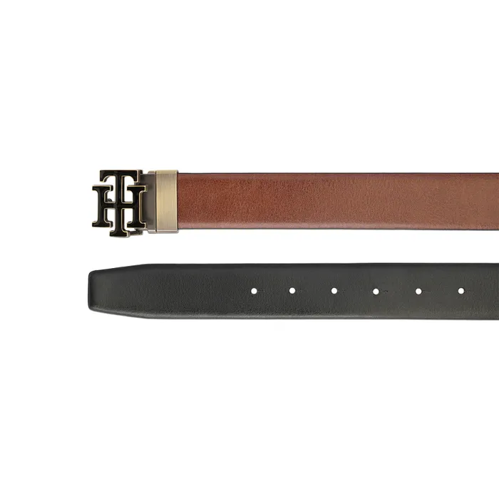 Tommy Hilfiger Tan & Black Athlone Reversible Belt - Small