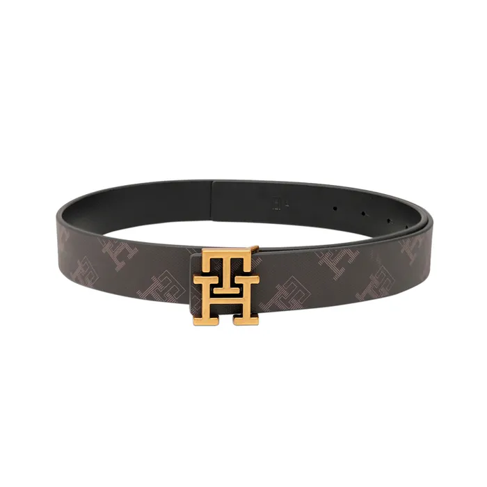 Tommy Hilfiger Brown & Black Bishop Reversible Belt - Medium